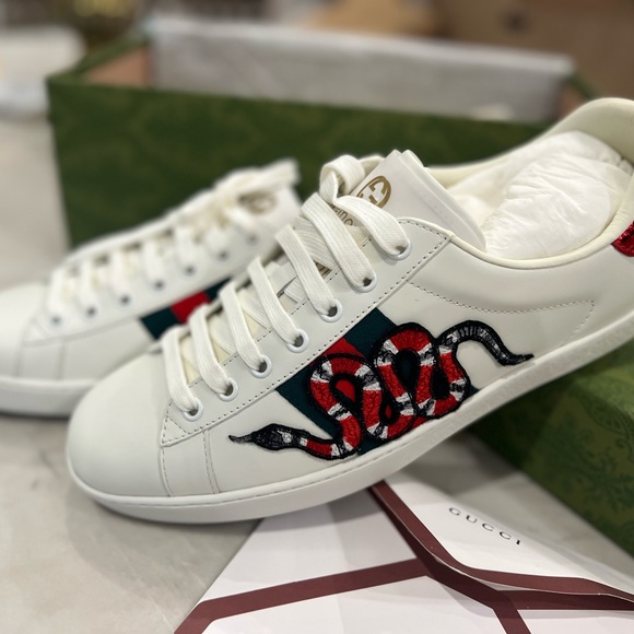 Gucci Leather Ace Sneaker Men’s Size 9 Brand New Never worn - Picture 10 of 10